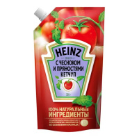HEINZ кетчуп с чесноком пряностями 350 г