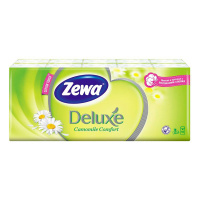 ZEWA носовые платки Deluxe Ромашка 10 х 10 шт