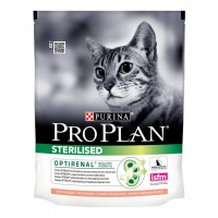 PRO PLAN сухой корм для кошек Sterilised с лососем 0,4 кг