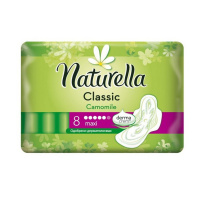 NATURELLA прокладки Classic Camomile Maxi с крылышками 8 шт
