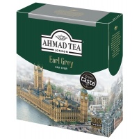 Ahmad Tea Earl Grey черный чай с бергамотом, 100 пакетиков