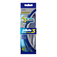 GILLETTE станки для бритья Одноразовые Blue Simple3 4 шт