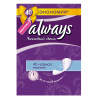 ALWAYS ежедневные прокладки Normal 40 шт
