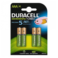 DURACELL аккумуляторы AAA 850 mAh 4 шт