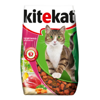 KITEKAT сухой корм для кошек Телятинка аппетитная 0,8 кг