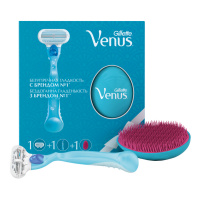 VENUS подарочный набор Spa станок для бритья с 1 сменной кассетой + расческа