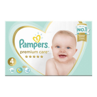 PAMPERS подгузники Premium Care 4 (9 - 14 кг) 82 шт