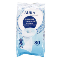 AURA влажная туалетная бумага Ультра Комфорт 80 шт