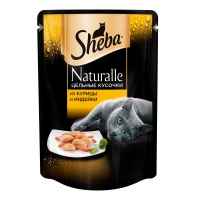 SHEBA влажный корм для кошек Naturalle из курицы и индейки 80 г