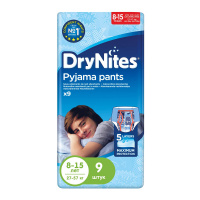 HUGGIES трусики-подгузники Dry Nites для мальчиков 8-15 лет (27-57кг) 9 шт