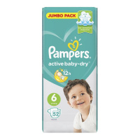 PAMPERS подгузники Active Baby 6 (13 - 18 кг) 52 шт