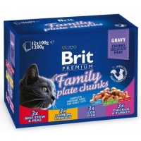 Влажный корм для кошек Brit Семейная тарелка 1,2 кг