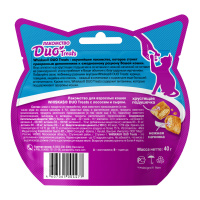 WHISKAS лакомство для кошек Duo Treats c лососем и сыром 40 г