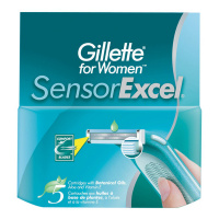 GILLETTE сменные кассеты для бритья Sensor Excel для женщин 5 шт