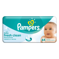 PAMPERS влажные салфетки Baby Fresh Clean 64 шт