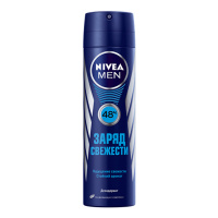 NIVEA дезодорант аэрозольный Заряд Свежести мужской 150 мл