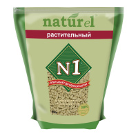 N1 наполнитель Naturel Растительный для кошачьего туалета комкующийся 4,5 л