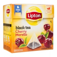 LIPTON чай черный в пирамидках Cherry Morello 20 шт