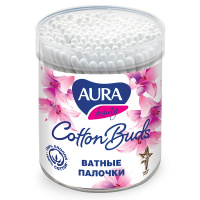 AURA ватные палочки Beauty Cotton Buds стакан 200 шт