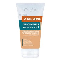 LOREAL скраб Pure Zone Глубокое очищение 7 в 1