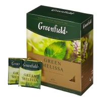 GREENFIELD чай зеленый в пакетиках Green Melissa 100 шт