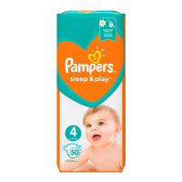 PAMPERS подгузники Sleep & Play 4 (9 - 14 кг) 50 шт