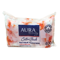 AURA ватные палочки Beauty Cotton Buds Мягкие и нежные 400 шт