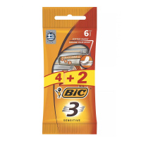 BIC станок для бритья 3 Sensitive одноразовый 4+2 шт
