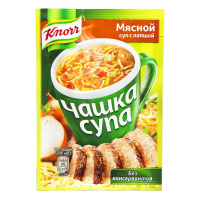 KNORR чашка супа мясной с лапшой 14 г