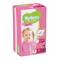 HUGGIES подгузники Ultra Comfort для девочек 5 (12-22кг) 15 шт