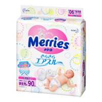 MERRIES подгузники NB (до 5 кг) 90 шт