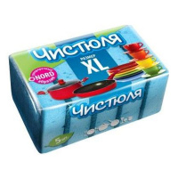ЧИСТЮЛЯ губки поролоновые с абразивом XL 5 шт
