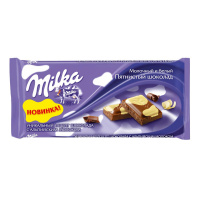 MILKA шоколад молочный Пятнистый Шоколад белый и молочный 90 г