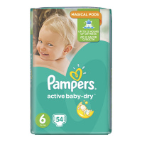 PAMPERS подгузники Active Baby 6 (15+ кг) 54 шт