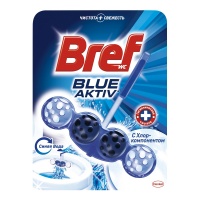 BREF туалетный блок Blue Aktiv с хлор-компонентом 1 шт