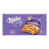 MILKA печенье Sensations с кусочками шоколада 156 г
