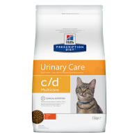 HILLS сухой корм Urinary Care s/d для кошек с курицей 1,5 кг