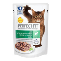 PERFECT FIT влажный корм для кошек Sterile с Кроликом (соус) 85 г