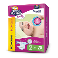 HELEN HARPER подгузники Baby 2 (3 - 6 кг) 78 шт