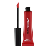 LOREAL жидкая губная помада Lip Paint 204 истинный красный