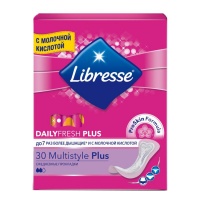 LIBRESSE ежедневные прокладки Dailyfresh Plus Multistyle 30 шт