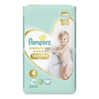 PAMPERS подгузники-трусики Premium Care 5 (12 - 17 кг) 52 шт