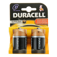 DURACELL батарейки Basic D 2 шт