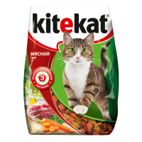 KITEKAT сухой корм для кошек Мясной пир 0,35 кг