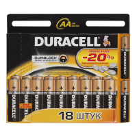 DURACELL батарейки Basic AA 18 шт