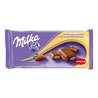 MILKA шоколад молочный Цельный Миндаль 90 г