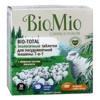 BIO MIO Таблетки для посудомоечной машины Bio -Total эвкалипт 30 шт
