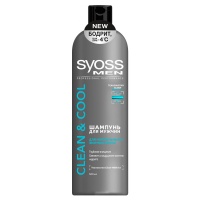 SYOSS Men шампунь Clean&Cool  для мужчин 500 мл