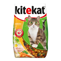 KITEKAT сухой корм для кошек Курочка аппетитная 0,8 кг