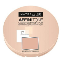 MAYBELLINE выравнивающая компактная пудра Affinitone Совершенный тон 17 Розово-бежевый